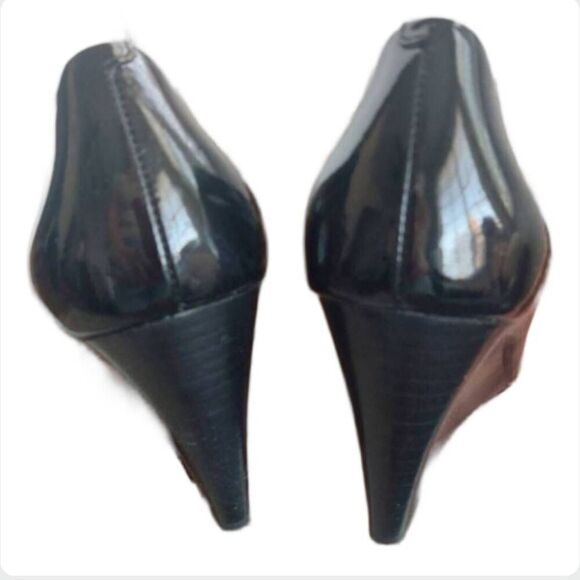 Via Spiga Foster Patent Leather Wedge Shoe size 8.5 - Picture 8 of 8